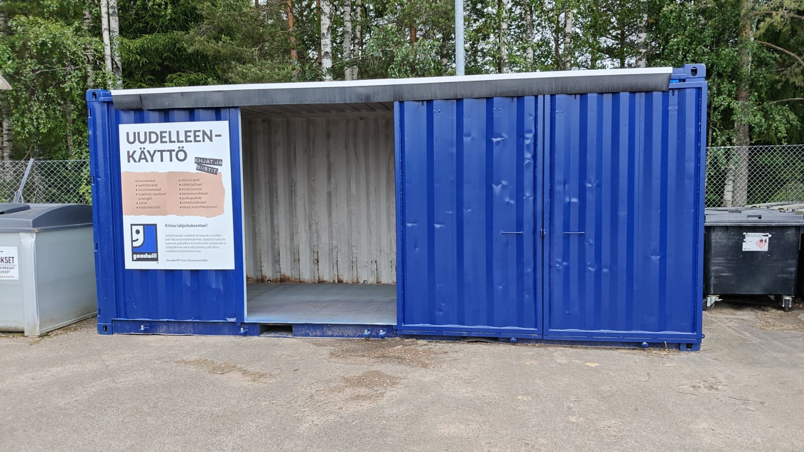 Lahjoita käyttökelpoiset tavarat Lappeenrannan, Imatran, Haminan ja Kotkan jäteasemilla